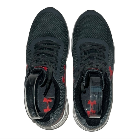 Under Armour Grade School Surge Gray Pink Running Shoes - Picture 7 of 10